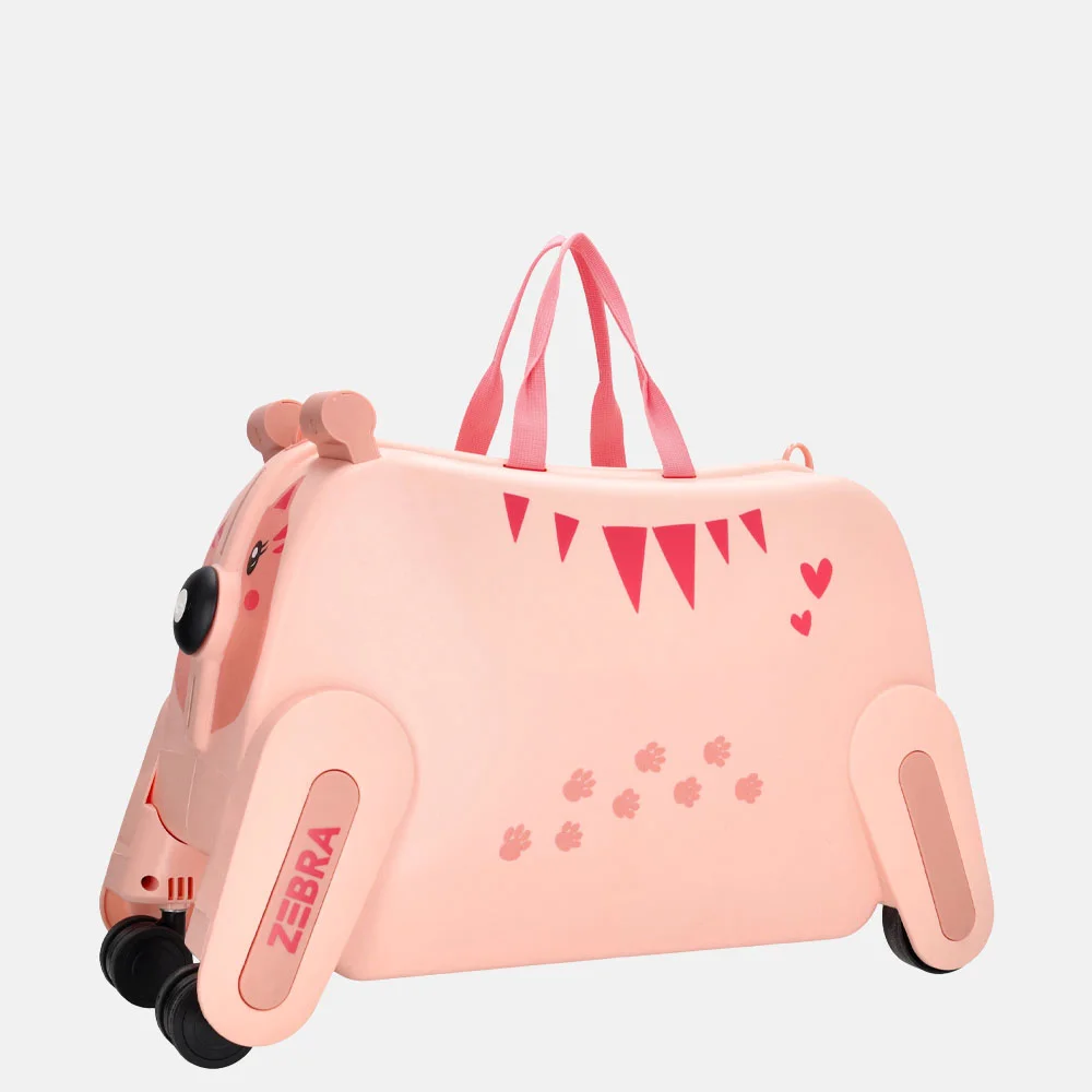 Zebra Trends Handbagage koffers roze